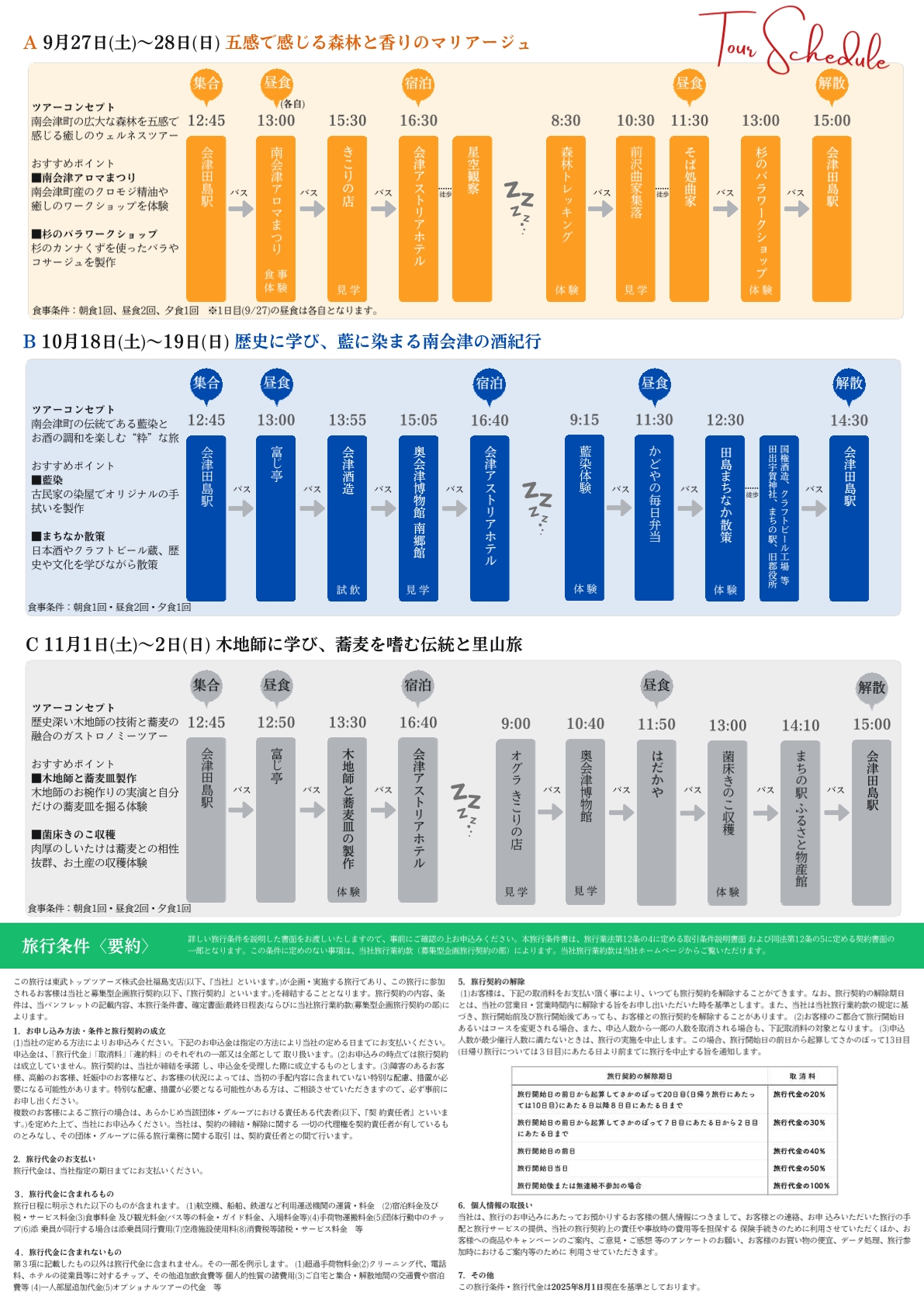 ツアー行程